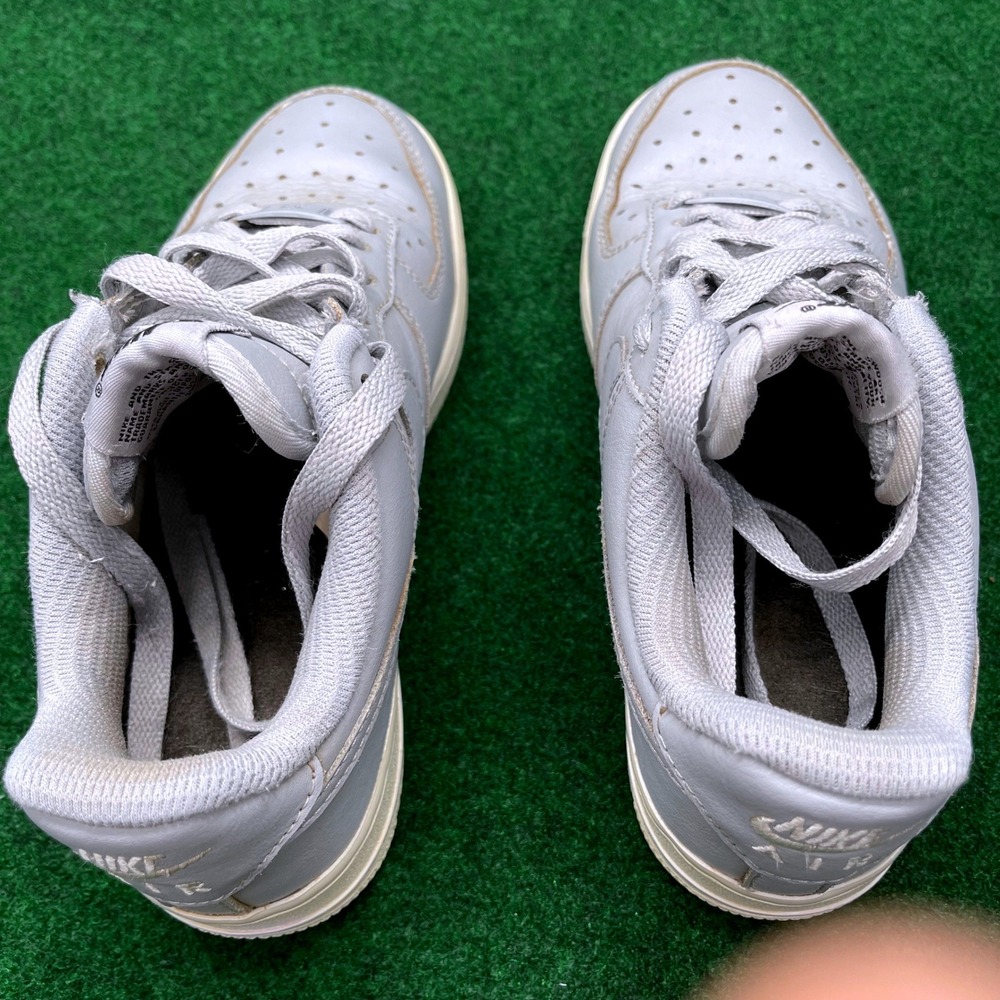Nike Air Force 1 Low Custom Nike By You Light Blue Gray AQ3773-992 Kids 3.5Y - Picture 9 of 11